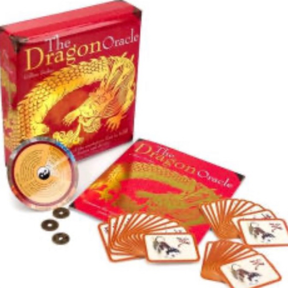 Dragon oracle fortune telling set and book
